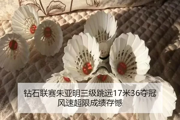 钻石联赛朱亚明三级跳远17米36夺冠 风速超限成绩存憾